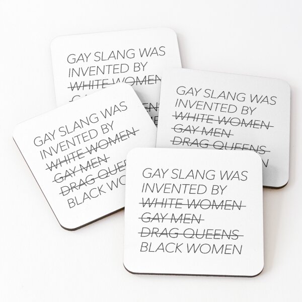Item preview, Gay Slang Was Invented By...  black type   designed and sold by ChristianeShop.