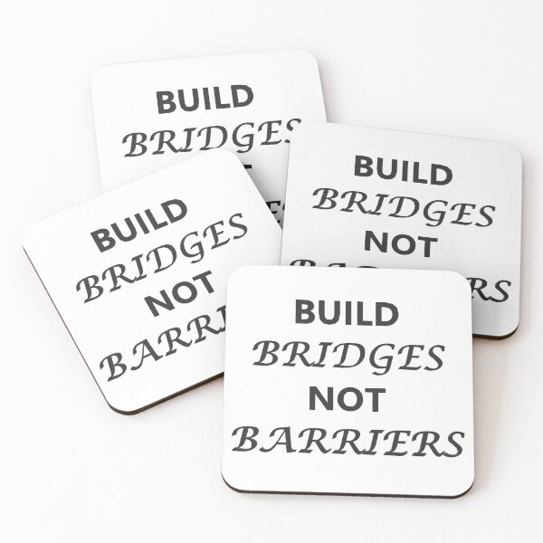 Item preview, Build bridges not barriers (Black) designed and sold by Spectrum Perspectives.