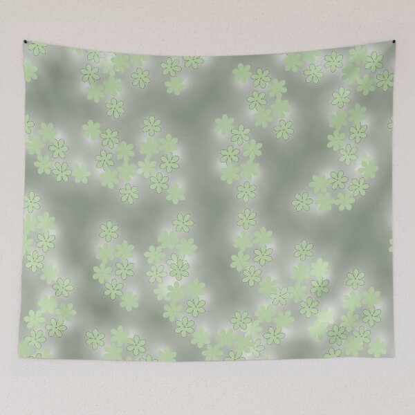 Item preview, flowers on an olive background designed and sold by Natairbrush.