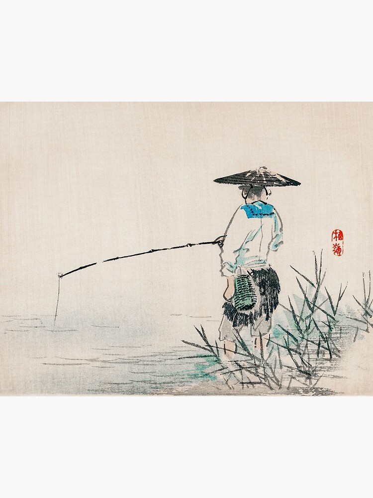 The Fisherman Traditional Japanese Character by Cozy Guru