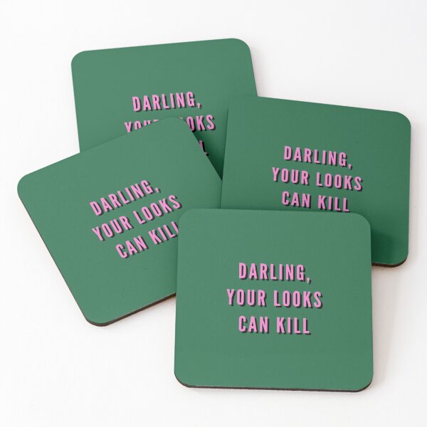 Item preview, Darling, Your Looks Can Kill, Feminist, Girl, Fashion, Green designed and sold by Magic Love Art Print.