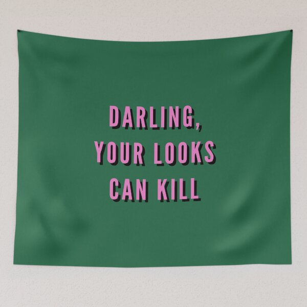 Item preview, Darling, Your Looks Can Kill, Feminist, Girl, Fashion, Green designed and sold by Magic Love Art Print.