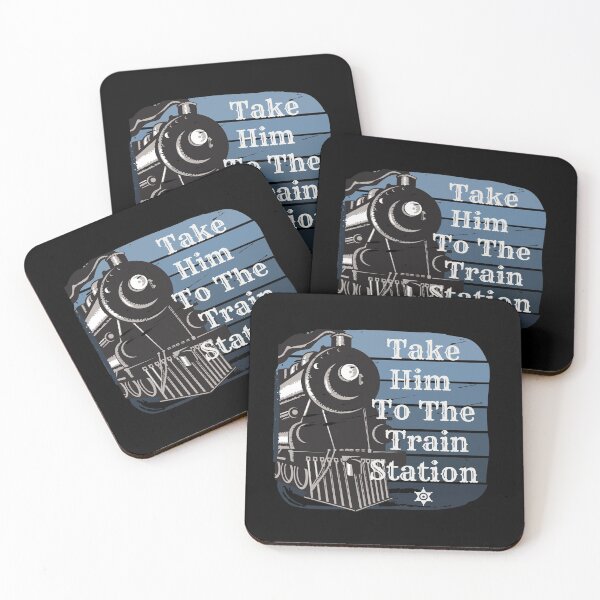 Item preview, Yellowstone, Take Him To The Train Station Fun Retro Design, Send RIP, Vintage Locomotive For Train Lovers designed and sold by Sun Sand & Sea Art.