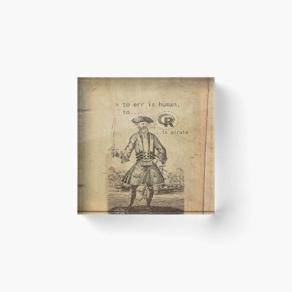 Item preview, To err is human, to R is Pirate (arrrr)!!! designed and sold by Groenendijk.
