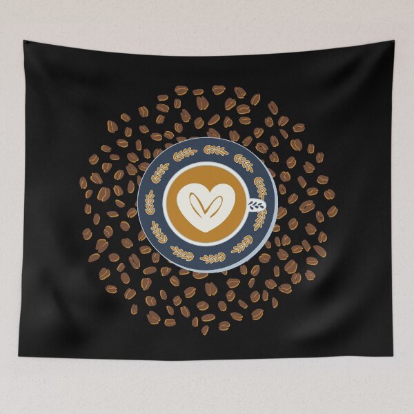 Item preview, Cozy Coffee & Latte, Cappuccino Art Heart, coffee love designed and sold by cleolovescolor.