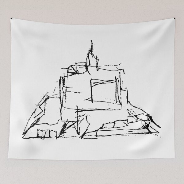 Item preview, Mont Saint Michel - Sketch Design designed and sold by Lucie Jamais.