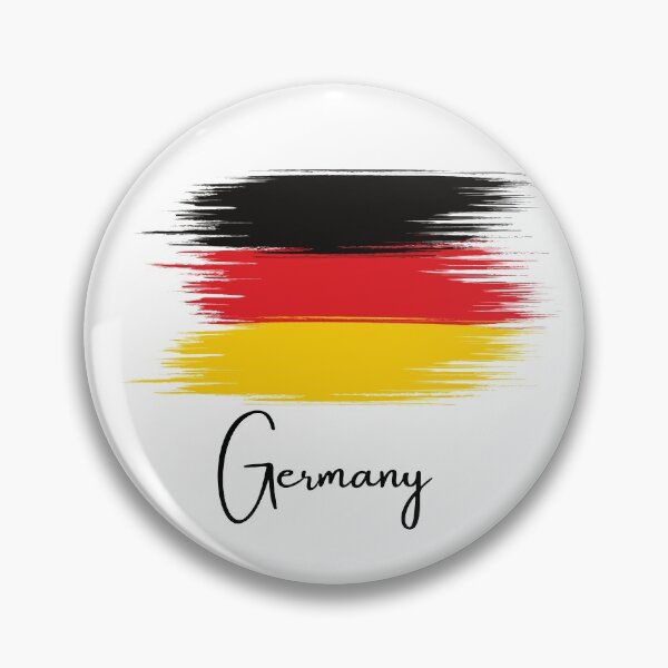Item preview, German Flag - Brush Stroke with Black Letters designed and sold by hijackhippo.