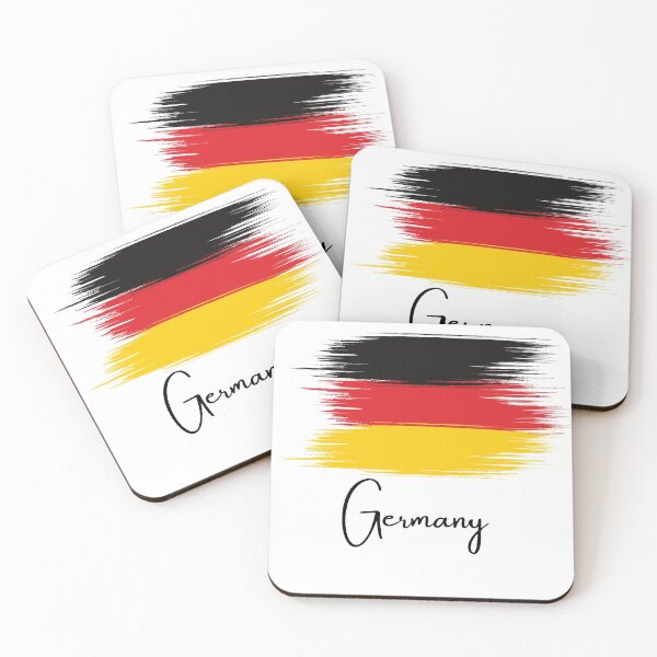 Item preview, German Flag - Brush Stroke with Black Letters designed and sold by hijackhippo.