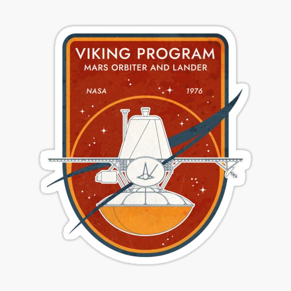 Item preview, Viking Program. Mars Orbiter and Lander. NASA 1976 Commemorative Badge designed and sold by BGALAXY.