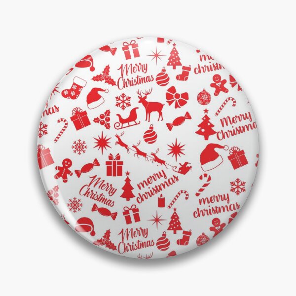Item preview, Red Merry Christmas Pattern designed and sold by Soumita.