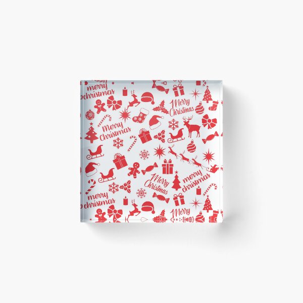 Item preview, Red Merry Christmas Pattern designed and sold by Soumita.