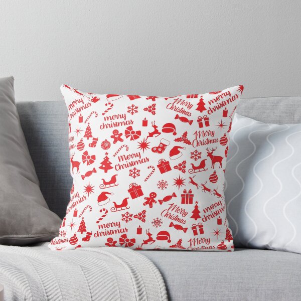 Item preview, Red Merry Christmas Pattern designed and sold by Soumita.