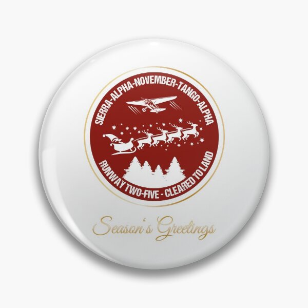 Item preview, Christmas design for pilots, air traffic controllers, flight schools Santa Airlines retro card designed and sold by stearman.