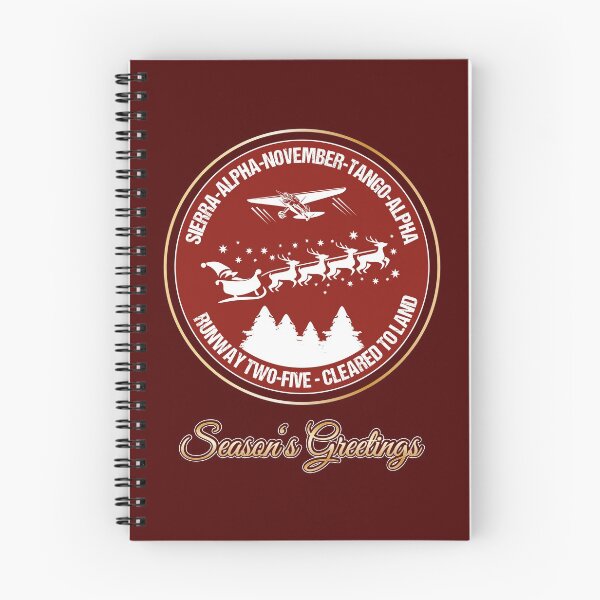Item preview, Christmas design for pilots, air traffic controllers, flight schools Santa Airlines retro card designed and sold by stearman.