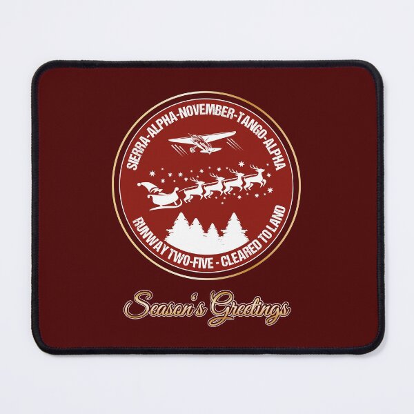 Item preview, Christmas design for pilots, air traffic controllers, flight schools Santa Airlines retro card designed and sold by stearman.