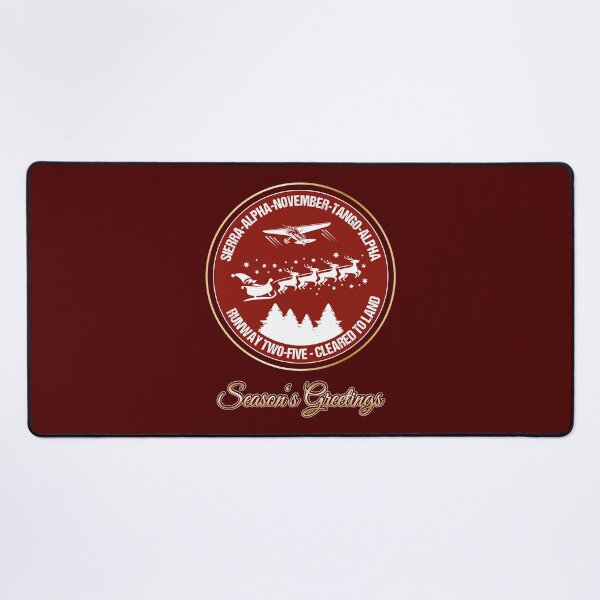 Item preview, Christmas design for pilots, air traffic controllers, flight schools Santa Airlines retro card designed and sold by stearman.