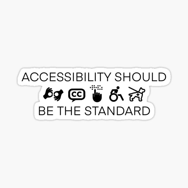 Accessibility ver. 2 Sticker