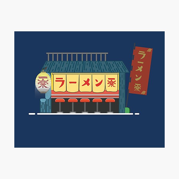 Ichiraku Ramen Night Photographic Print