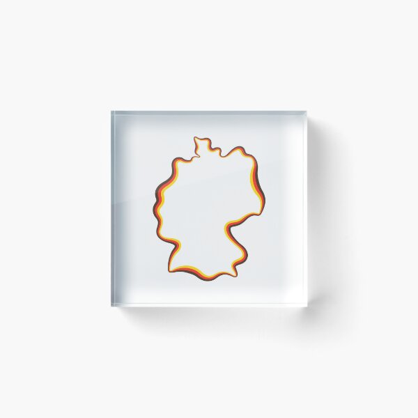 Item preview, Germany Map Outline With Flag Colors designed and sold by hijackhippo.