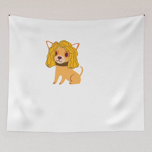 Item preview, Cute Dog in Wig designed and sold by ATWAK.