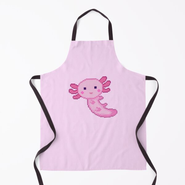 Item preview, cute axolotl minecraft pixel art pink designed and sold by sezalilly.