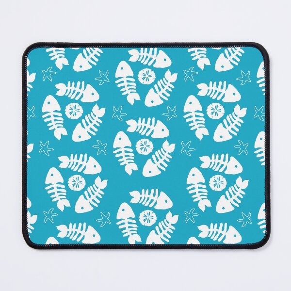 Item preview, Fishbone Dance Aqua designed and sold by creativebeeshop.