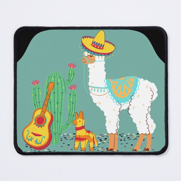Item preview, Llama Pinata Cactus Guitar Sombrero Fiesta Party V2 - Happy Cinco de Mayo - by Boo-da-chay designed and sold by Boo-da-chay.