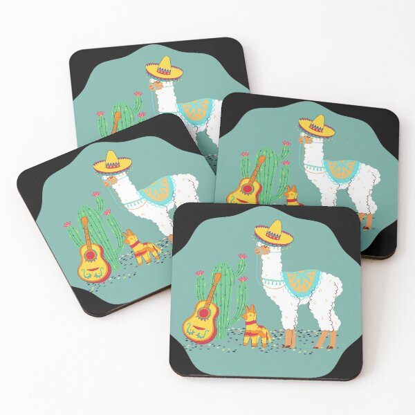 Item preview, Llama Pinata Cactus Guitar Sombrero Fiesta Party V2 - Happy Cinco de Mayo - de Boo-da-chay designed and sold by Boo-da-chay.