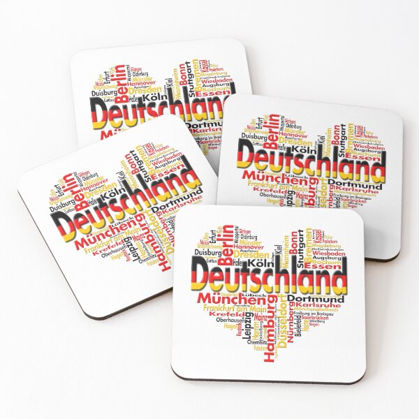Item preview, German Cities - Heart Shaped designed and sold by hijackhippo.