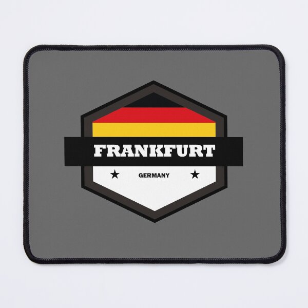 Item preview, Frankfurt Hexagon with Germany Flag Minimalistic & Classic designed and sold by WorldIsSmall.