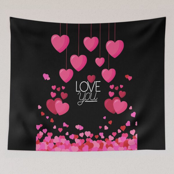 Item preview, Happy Valentine’s Day-Pink Hearts designed and sold by Trendi61.