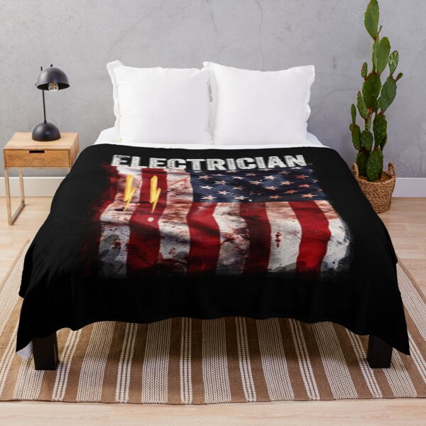 Item preview, Electrician Vintage American Flag designed and sold by boyastore.