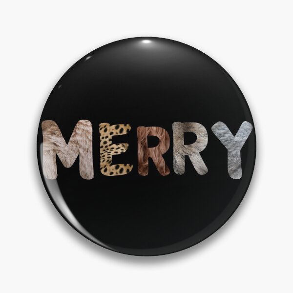 Item preview, MERRY - Letras de piel de Feliz Navidad en estilo Furry Pet designed and sold by SYNTASTIC.