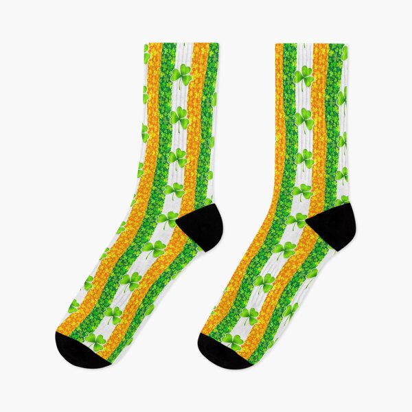 Item preview, Green trefoil clover on Irish flag with clovers designed and sold by 1enchik.