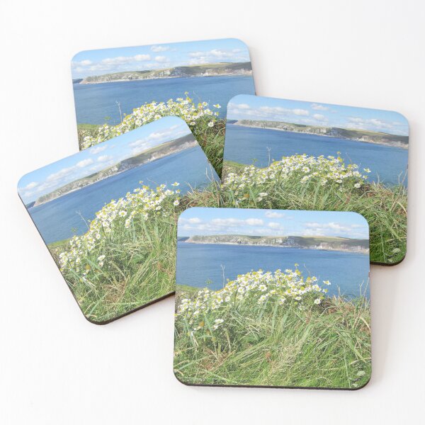 Item preview, Oxeye Daisies At The Summit Of Burgh Island, UK designed and sold by lezvee.