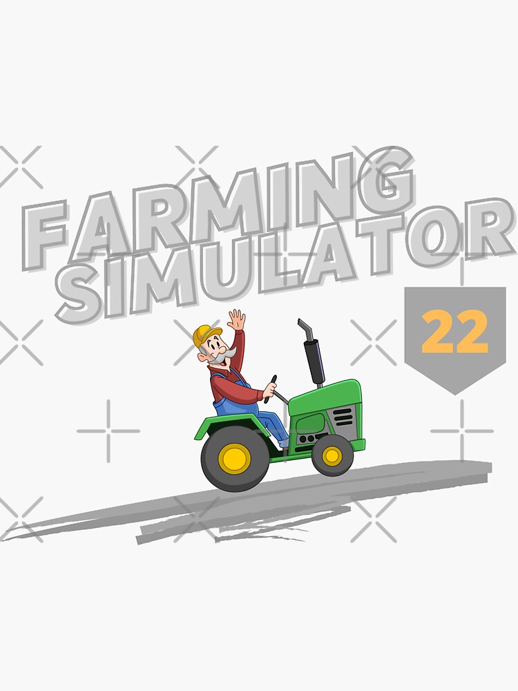 "Farming Simulator" Sticker for Sale by raza-tahir | Redbubble