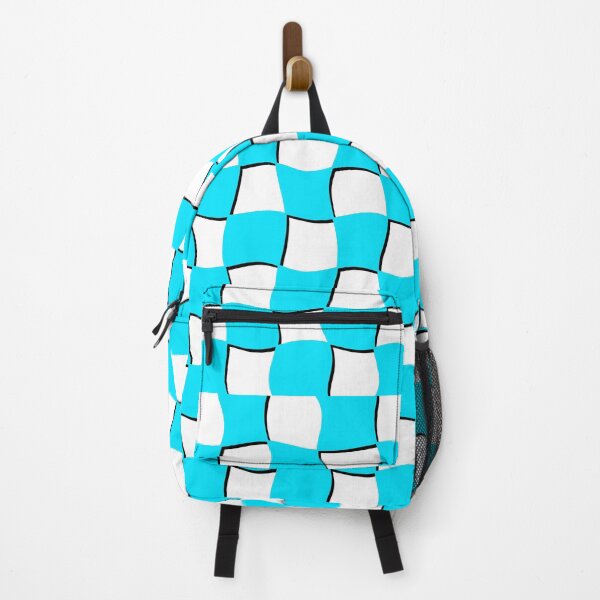 Item preview, aqua curved checkers designed and sold by Jessiwins19.