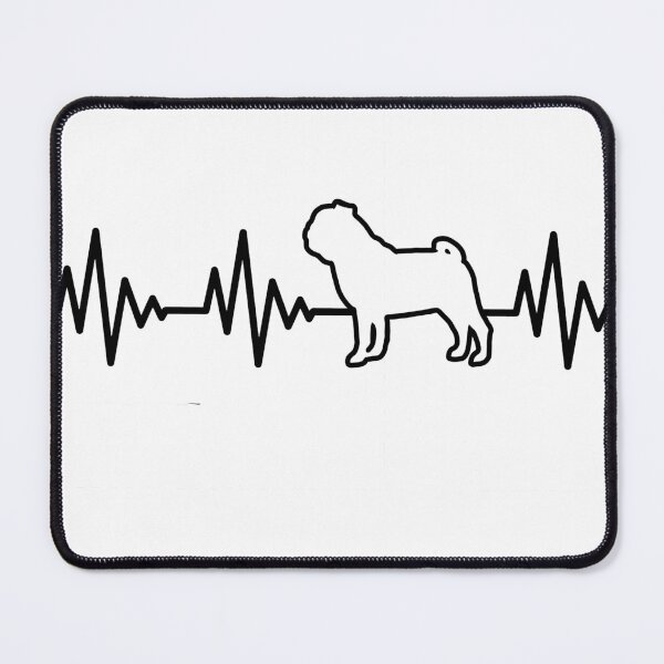 Item preview, Heartbeat Pug designed and sold by AndrewKenneth.