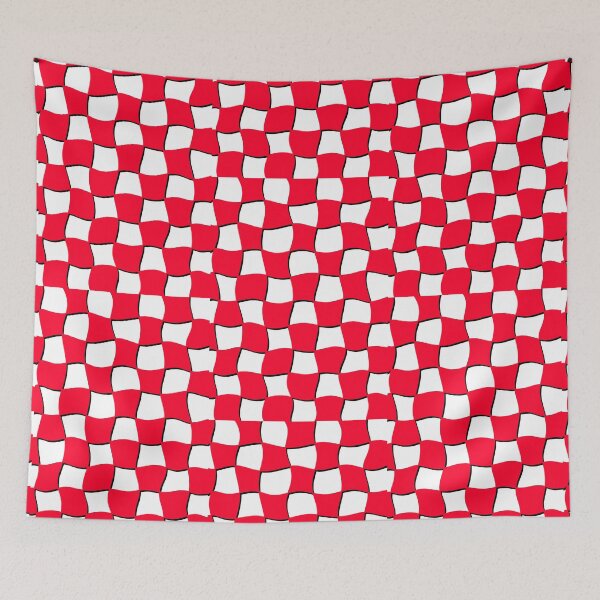 Item preview, red curved checkers designed and sold by Jessiwins19.