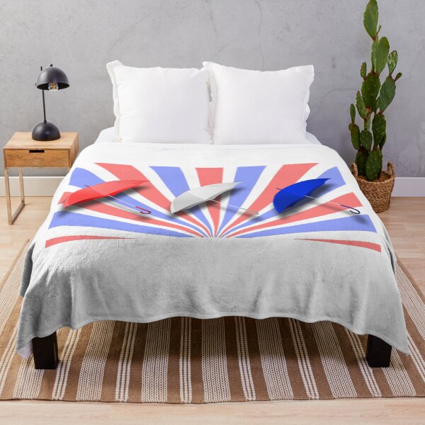 Item preview, Red White And Blue Stripes With Umbrellas designed and sold by NeavesPhoto.