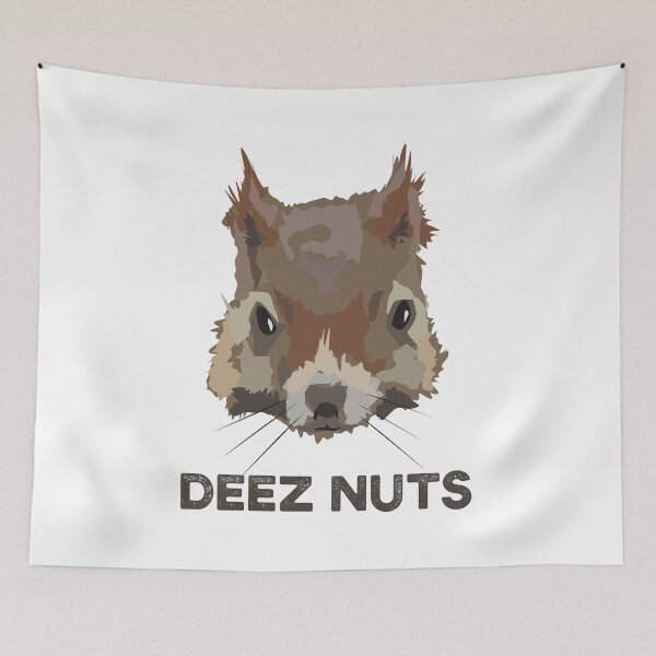 Item preview, Big Squirrel Face Funny Meme Deez Nutz Humor Animal Meme designed and sold by Rabbitti.