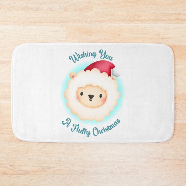 Item preview, A Cute Lamb in Santa Hat designed and sold by JanesCreations.