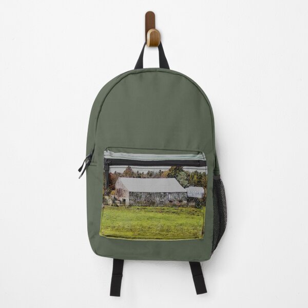 Item preview, Old Fashioned Farmyard Barn designed and sold by Leslie Montgomery Art.