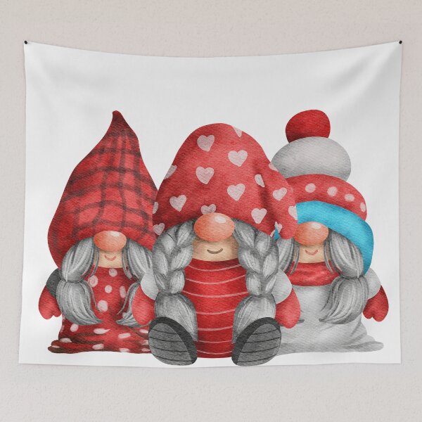 Item preview, girl gnome christmas  designed and sold by naturehikers.