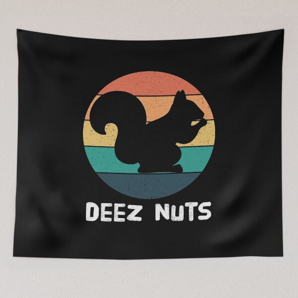 Item preview, Vintage Sunset Funny Squirrel Meme Deez Nutz Humor designed and sold by Rabbitti.
