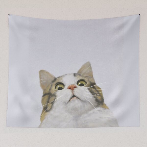 Item preview, Scared Cat Meme designed and sold by Mashz.