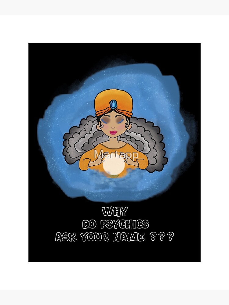 Funny design about fortune telling with a seer and a crystal ball 