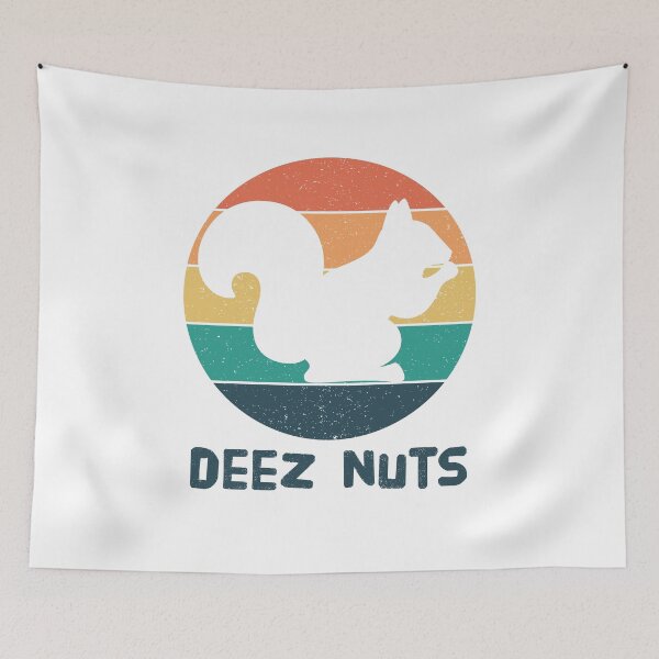 Item preview, Vintage Sunset Funny Squirrel Meme Deez Nutz Humor designed and sold by Rabbitti.