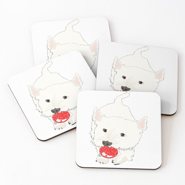 Item preview, Cute Westie With A Christmas Bauble designed and sold by Haloproductions.