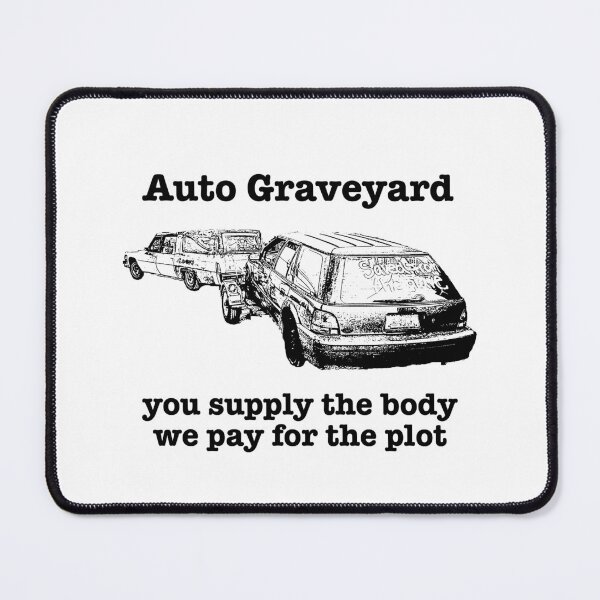 Item preview, auto graveyard designed and sold by saving saturn.
